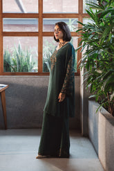 2 Piece Raw Silk Embroidered (FL0071)